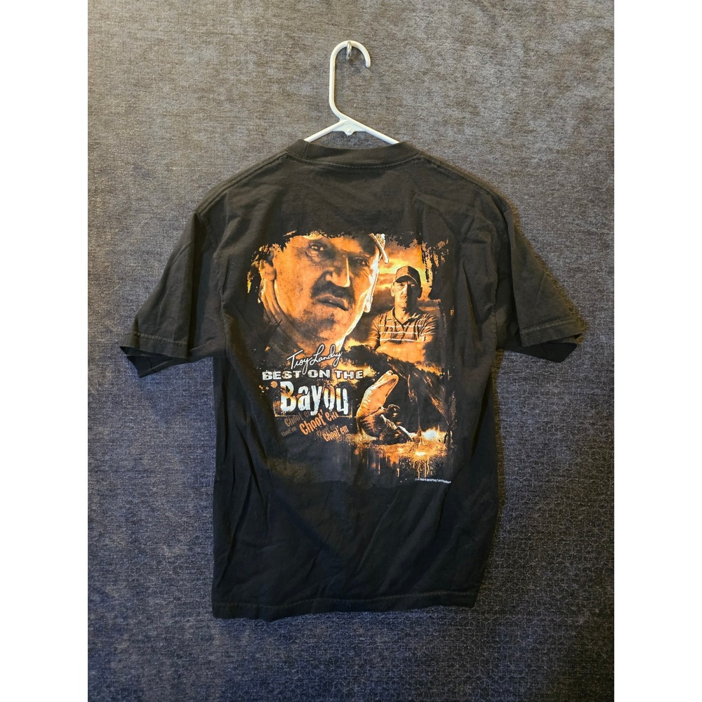 Tugboat Annie's Best on the Bayou Ghost Camo T Shirt Mens Large Black Fishing